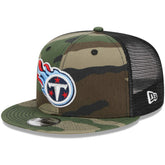 Tennessee Titans New Era Youth Main Trucker 9FIFTY Snapback Hat - Camo sale