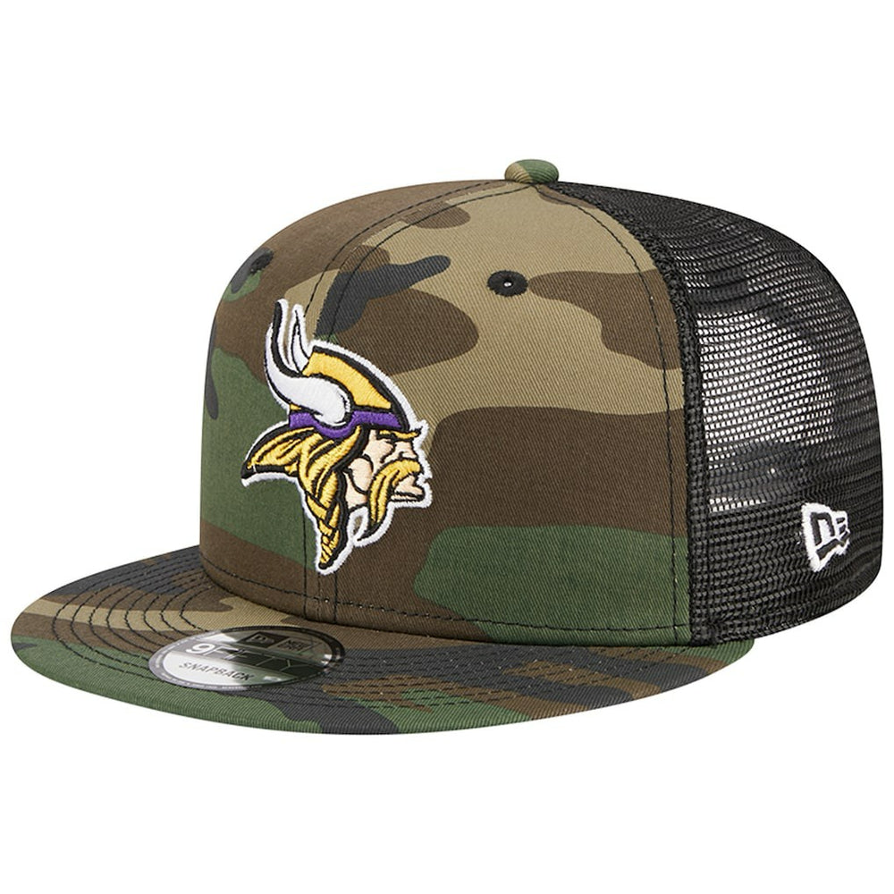 Minnesota Vikings New Era Main Trucker 9FIFTY Snapback Hat - Camo sale