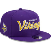 Minnesota Vikings New Era Main Script 9FIFTY Snapback Hat - Purple online