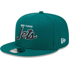 New York Jets New Era Main Script 9FIFTY Snapback Hat - Green for sale