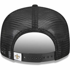 New Orleans Saints New Era Youth Main Trucker 9FIFTY Snapback Hat - Black on sale