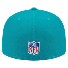 Miami Dolphins New Era Throwback Main 59FIFTY Fitted Hat - Aqua on sale