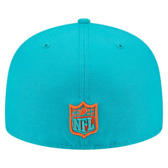 Miami Dolphins New Era Main 59FIFTY Fitted Hat - Aqua cheap