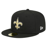 New Orleans Saints New Era Main 59FIFTY Fitted Hat - Black discount