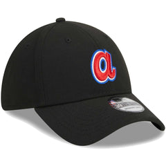 Atlanta Braves Logo 39THIRTY Flex Hat - Black | New Era