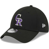 Colorado Rockies Logo 39THIRTY Flex Hat - Black | New Era