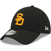 San Diego Padres Logo 39THIRTY Flex Hat - Black | New Era