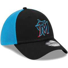 Miami Marlins Team Neo 39THIRTY Flex Hat - Black | New Era