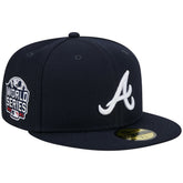 Atlanta Braves 2021 World Series Team Color 59FIFTY Fitted Hat - Navy | New Era