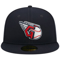 Cleveland Guardians Primary Logo 2019 MLB All-Star Game Team Color 59FIFTY Fitted Hat - Navy | New Era