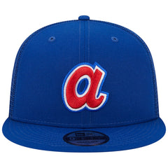 Atlanta Braves Cooperstown Collection Team Color Trucker 9FIFTY Snapback Hat - Royal | New Era