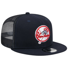 New York Yankees Team Color Trucker 9FIFTY Snapback Hat - Navy | New Era