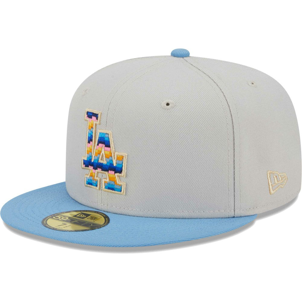 Los Angeles Dodgers Beach Front 59FIFTY Fitted Hat - Natural | New Era
