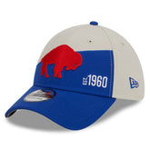Buffalo Bills New Era 2023 Sideline Historic 39THIRTY Flex Hat - Cream/Royal outlet