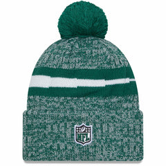 New York Jets New Era 2023 Sideline Cuffed Knit Hat With Pom - Green discount