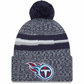 Tennessee Titans New Era 2023 Sideline Cuffed Knit Hat With Pom - Navy cheap