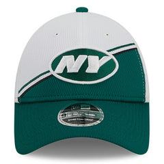 New York Jets New Era 2023 Sideline 9FORTY Adjustable Hat - White/Green online