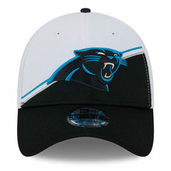 Carolina Panthers New Era 2023 Sideline 39THIRTY Flex Hat - White/Black discount
