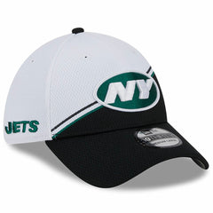 New York Jets New Era 2023 Sideline 39THIRTY Flex Hat - White/Black outlet