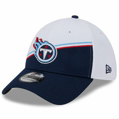 Tennessee Titans New Era 2023 Sideline 39THIRTY Flex Hat - White/Navy for sale