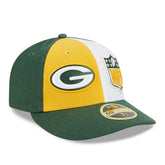 Green Bay Packers New Era 2023 Sideline Low Profile 59FIFTY Fitted Hat - Yellow/Green on sale