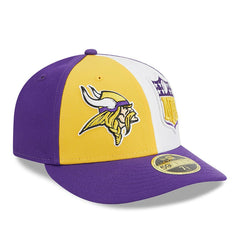 Minnesota Vikings New Era 2023 Sideline Low Profile 59FIFTY Fitted Hat - Gold/Purple discount