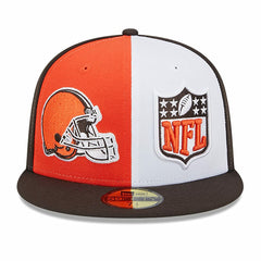 Cleveland Browns New Era 2023 Sideline 59FIFTY Fitted Hat - Orange/Brown on sale