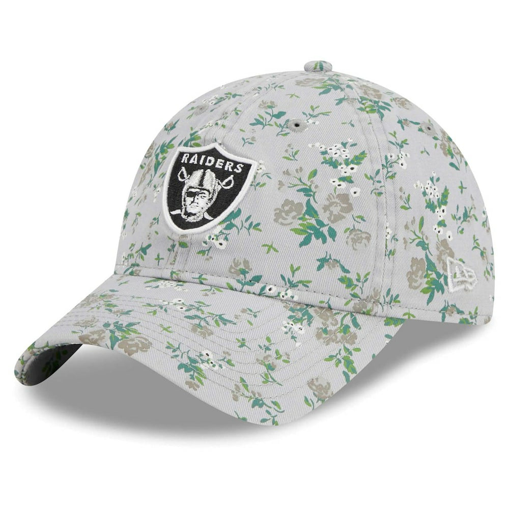 Las Vegas Raiders New Era Girls Youth Bouquet 9TWENTY Adjustable Hat - Gray outlet