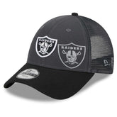 Las Vegas Raiders New Era Preschool Reflect 9FORTY Adjustable Hat - Graphite/Black sale