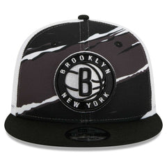 Brooklyn Nets Tear Trucker 9FIFTY Adjustable Hat - Black/White | New Era discount