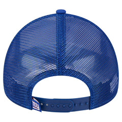 New York Giants New Era Stacked A-Frame Trucker 9FORTY Adjustable Hat - White/Royal outlet
