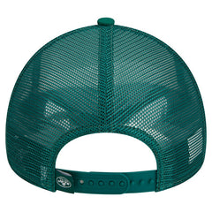 New York Jets New Era Stacked A-Frame Trucker 9FORTY Adjustable Hat - White/Green discount