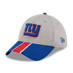 New York Giants New Era Striped 39THIRTY Flex Hat - Heather Gray/Royal for sale