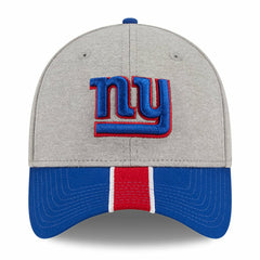 New York Giants New Era Striped 39THIRTY Flex Hat - Heather Gray/Royal for sale