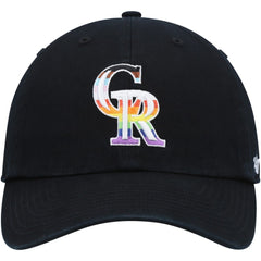 Colorado Rockies Team Pride Clean Up Adjustable Hat - Black | 47 brand