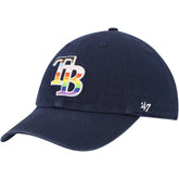 Tampa Bay Rays Team Pride Clean Up Adjustable Hat - Navy | 47 brand