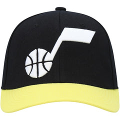 Utah Jazz MVP Team Two-Tone 2.0 Stretch-Snapback Hat - Black/Gold | Mitchell & Ness discount