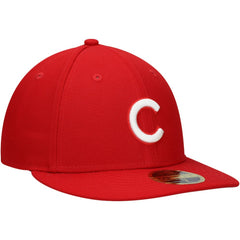 Chicago Cubs Low Profile 59FIFTY Fitted Hat - Scarlet | New Era