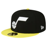 Utah Jazz 2-Tone 59FIFTY Fitted Hat - Black/Yellow | New Era sale