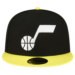Utah Jazz 2-Tone 59FIFTY Fitted Hat - Black/Yellow | New Era sale
