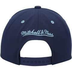 Seattle Kraken Mitchell & Ness LOFI Pro Snapback Hat Deep Sea Blue