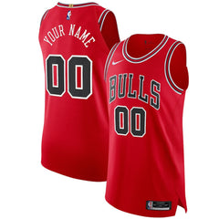 Chicago Bulls Authentic Custom Jersey Red sale - Icon Edition | Nike shop
