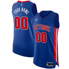 Detroit Pistons Authentic Custom Jersey Blue sale - Icon Edition | Nike discount