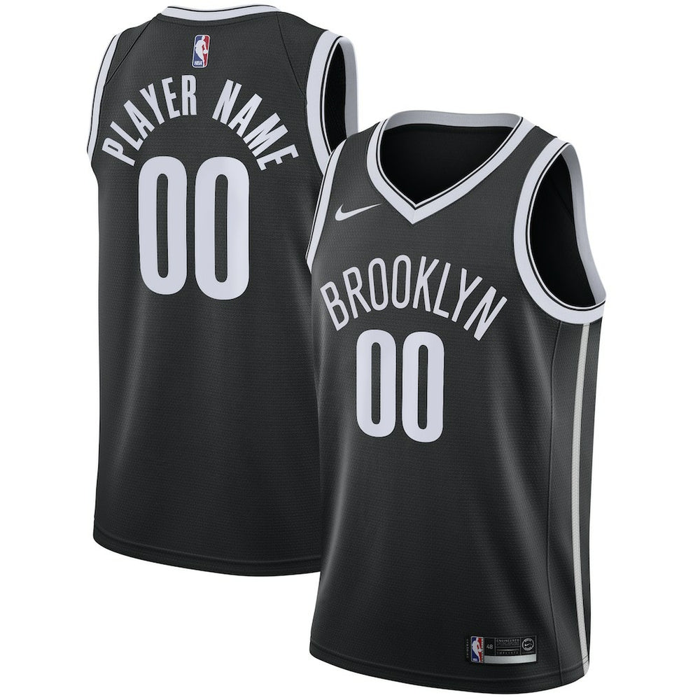 Brooklyn Nets Swingman Custom Jersey Black - Icon Edition | Nike shop