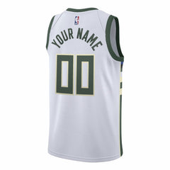 Milwaukee Bucks Swingman Custom Jersey White - Association Edition | Nike sale