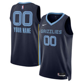 Memphis Grizzlies Unisex Swingman Custom Jersey Navy - Icon Edition | Nike sale