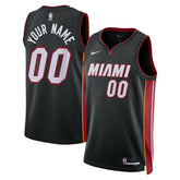 Miami Heat Unisex Swingman Custom Jersey Black - Icon Edition | Nike sale