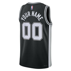 San Antonio Spurs Unisex Swingman Custom Jersey Black - Icon Edition | Nike cheap