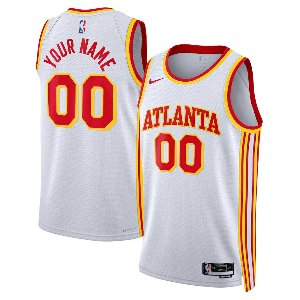Atlanta Hawks Unisex Swingman Custom Jersey White - Association Edition | Nike discount