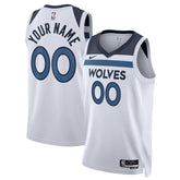 Minnesota Timberwolves Unisex Swingman Custom Jersey White - Association Edition | Nike cheap